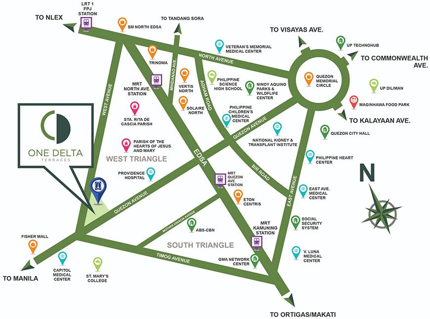 One Delta Terraces in West Triangle Quezon City by DMCI Homes